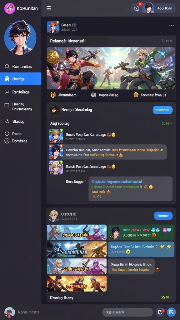 Screenshot menunjukkan fitur baru yang menarik dan interaktif.