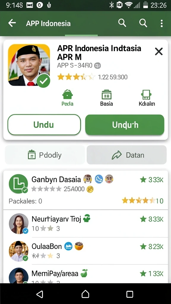 Menu permainan yang mudah dinavigasi.