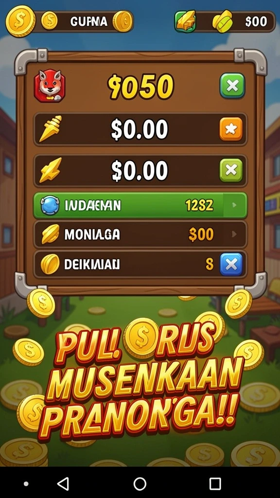 Fitur bonus menarik yang selalu diperbarui.