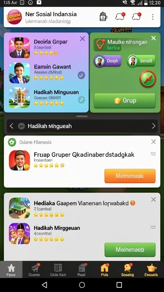 Tangkapan layar menampilkan pertandingan seru antar pemain.