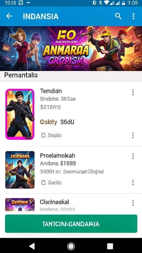 Tangkapan layar menunjukkan tampilan karakter dalam permainan.