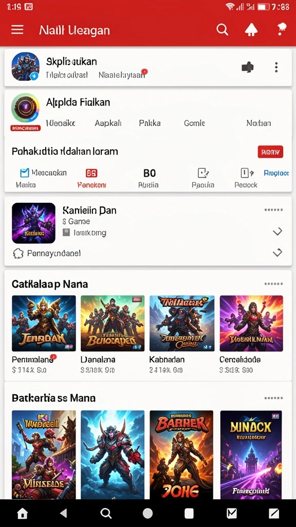 Berbagai mode permainan yang dapat dipilih sesuai selera.