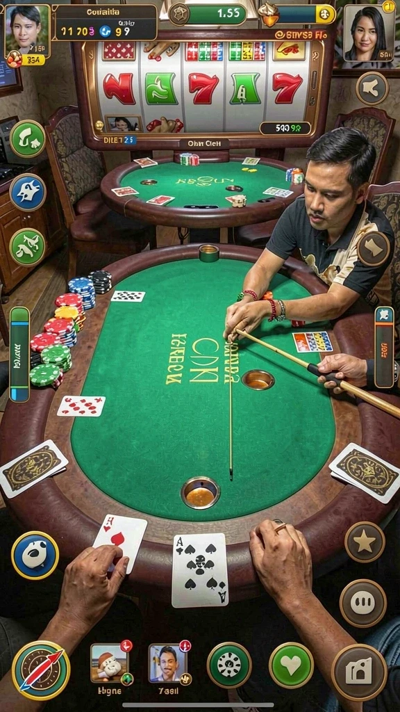 Fitur interaksi sosial yang memungkinkan pemain terhubung.