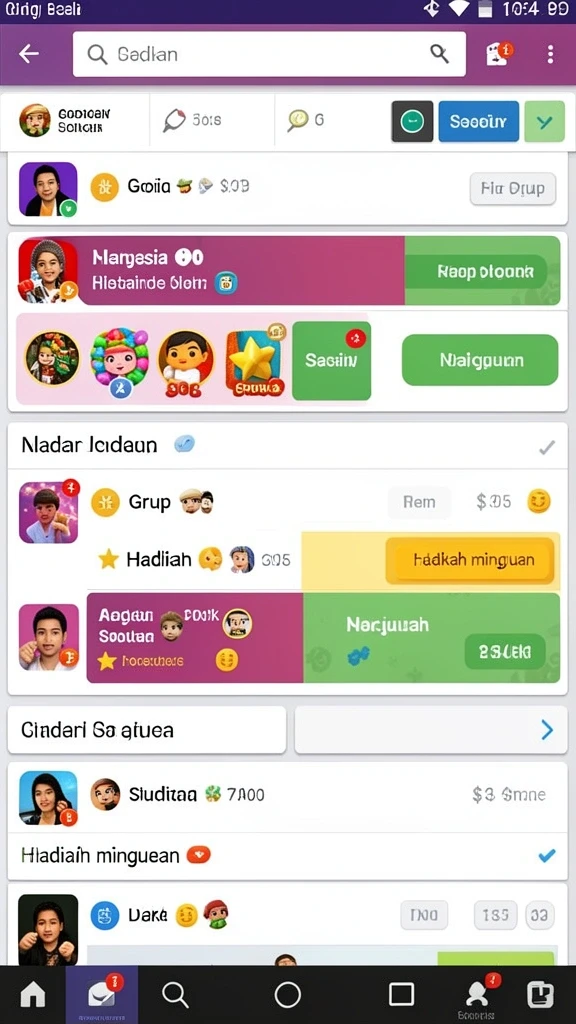 Tantangan menarik di setiap level permainan.