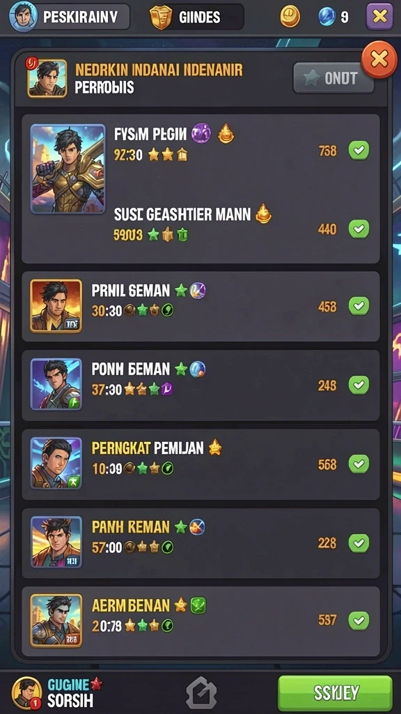 Misi yang menantang dan penuh strategi.