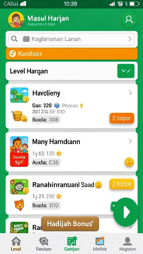 Tampilan antarmuka pengguna yang intuitif dan menarik.