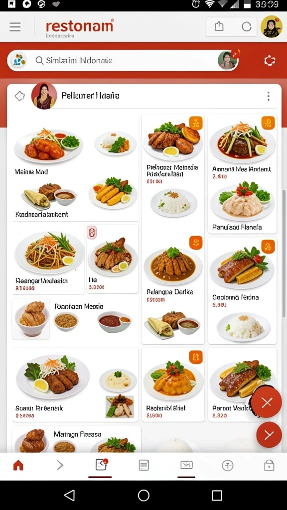 Tampilan awal yang menarik dan user-friendly.