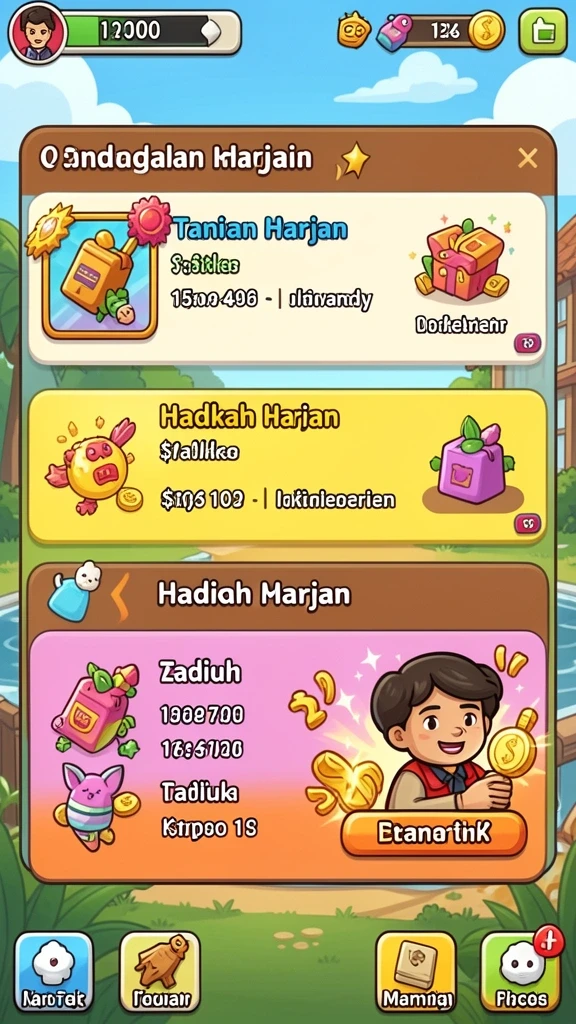 Tantangan level yang semakin mendebarkan.