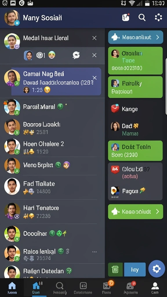 Fitur interaksi sosial antar pemain yang seru.