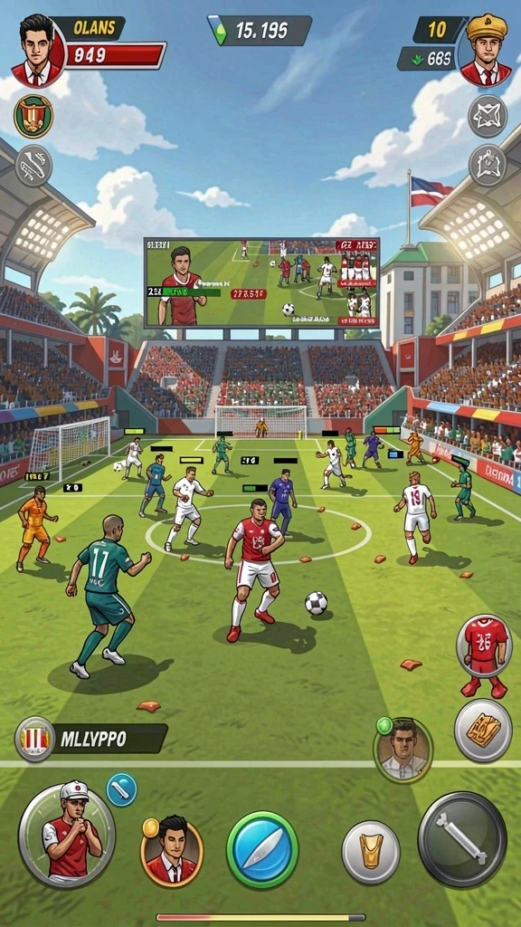 Grafik permainan yang memukau dan mudah dipahami.