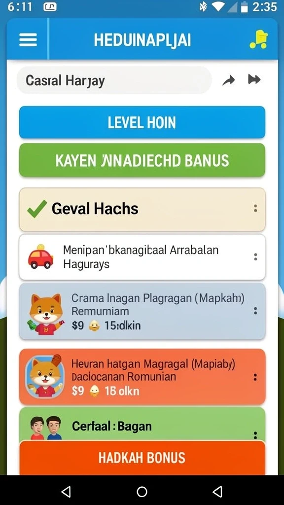 Karakter unik yang memperkaya pengalaman bermain.